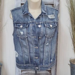 Greywire sleeveless jean jacket